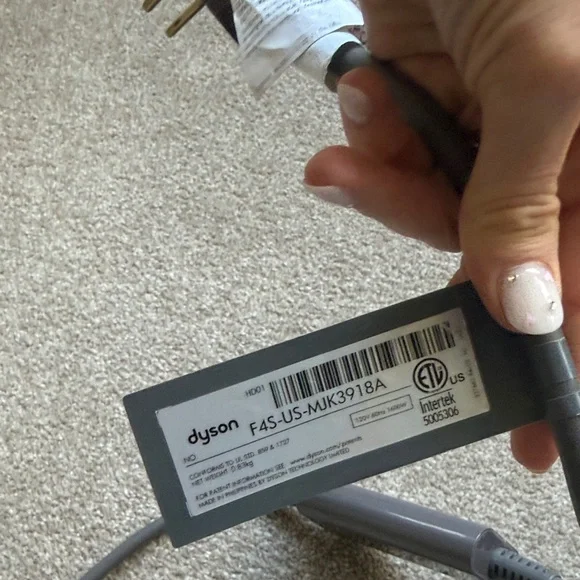 Dyson Hair Dryer in Pink and Black - Picture 2 of 3